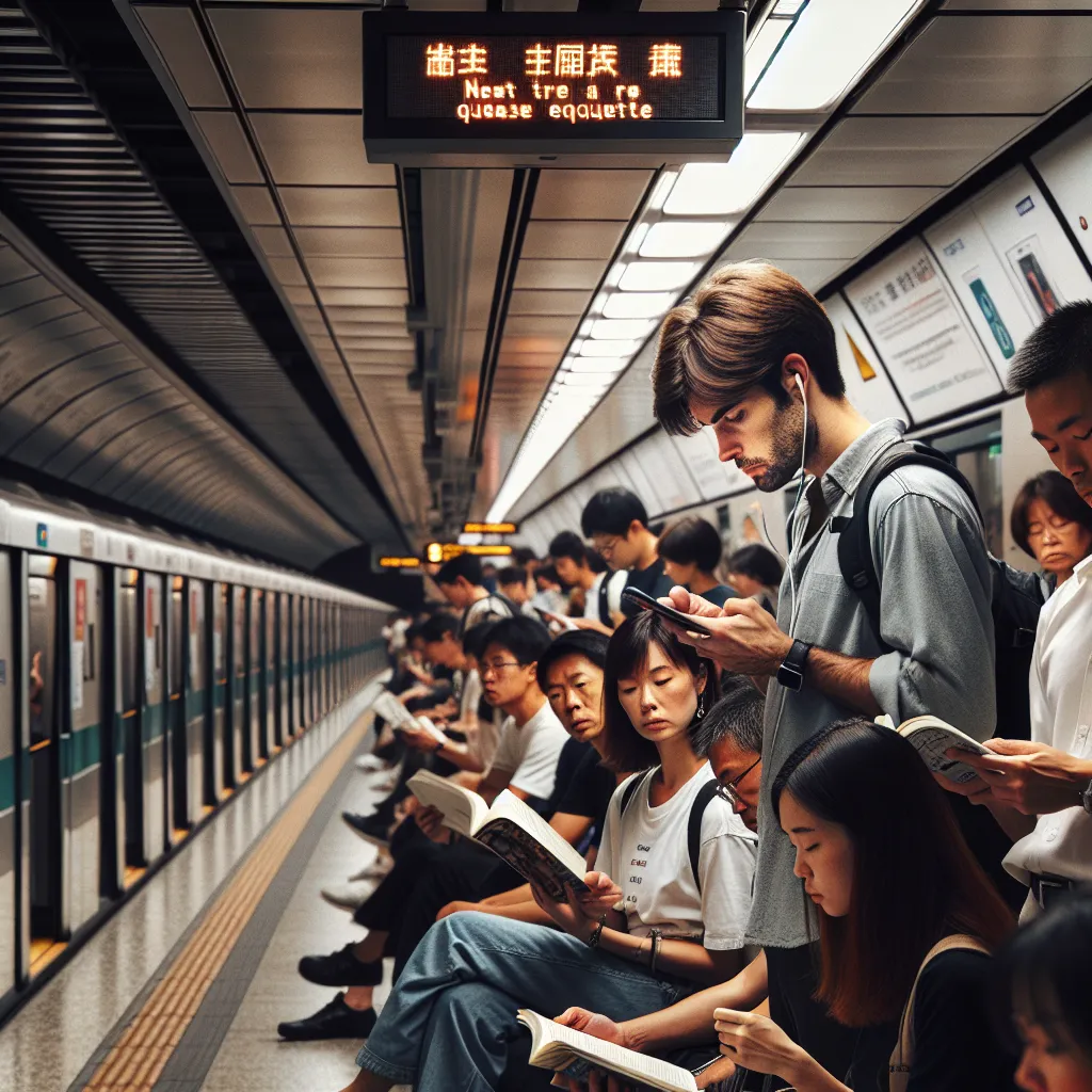 Disregarding Queueing Etiquette: Avoid Cutting in Lines or Pushing in Crowded Places