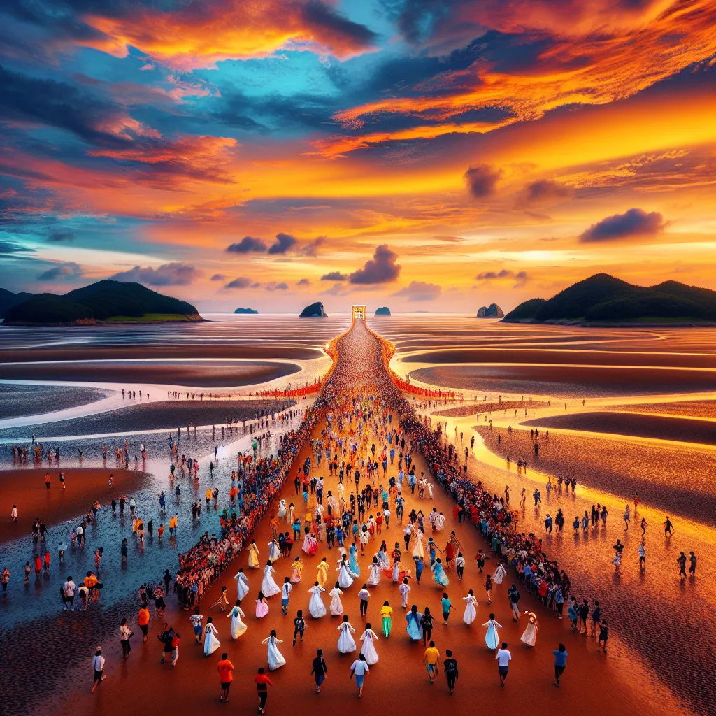 Jindo Miracle Sea Road Festival: Experiencing the Natural Phenomenon of the Moses Miracle