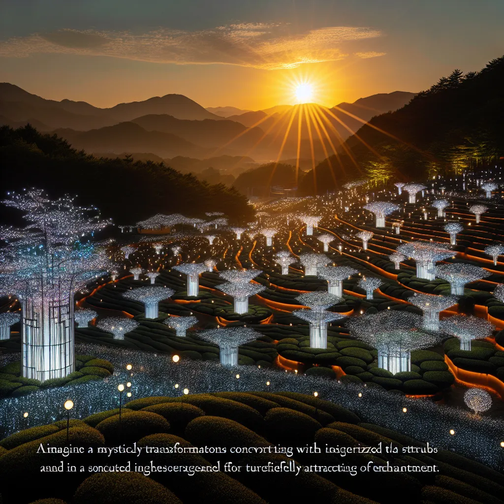 Boseong Light Festival: Admiring Dazzling Light Installations Amidst Tea Gardens